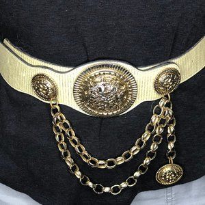 Vintage Leatherock Designer Women's Belt, Size Medium